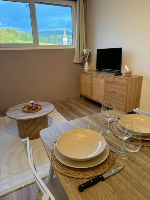 Studio Cosy Au Coeur Du Haut-Jura Foncine-le-Bas エクステリア 写真